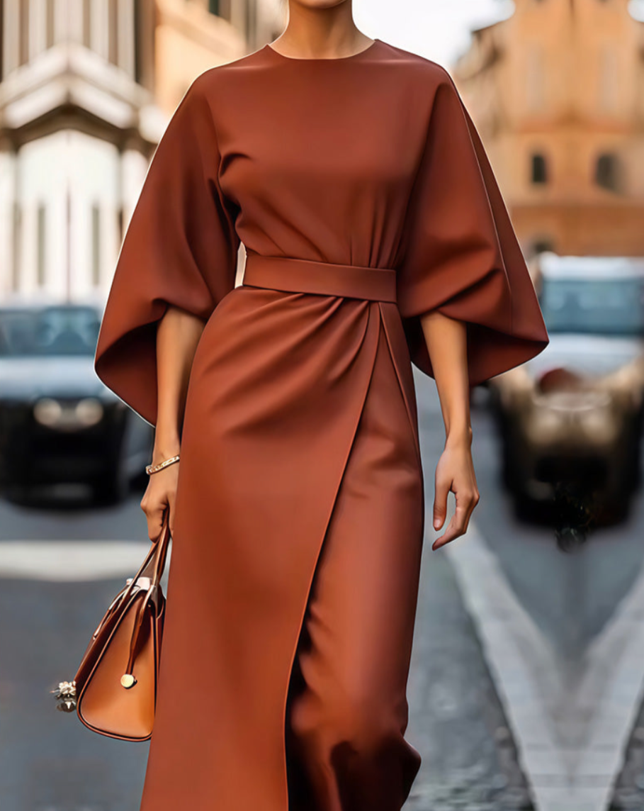 Lorna™ – 優雅的和服風格連衣裙
