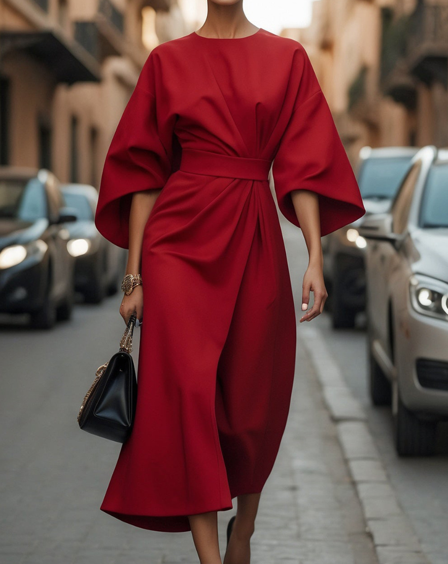 Lorna™ – 優雅的和服風格連衣裙