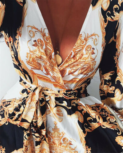 Valentina™ - 波希米亞印花連衣裙