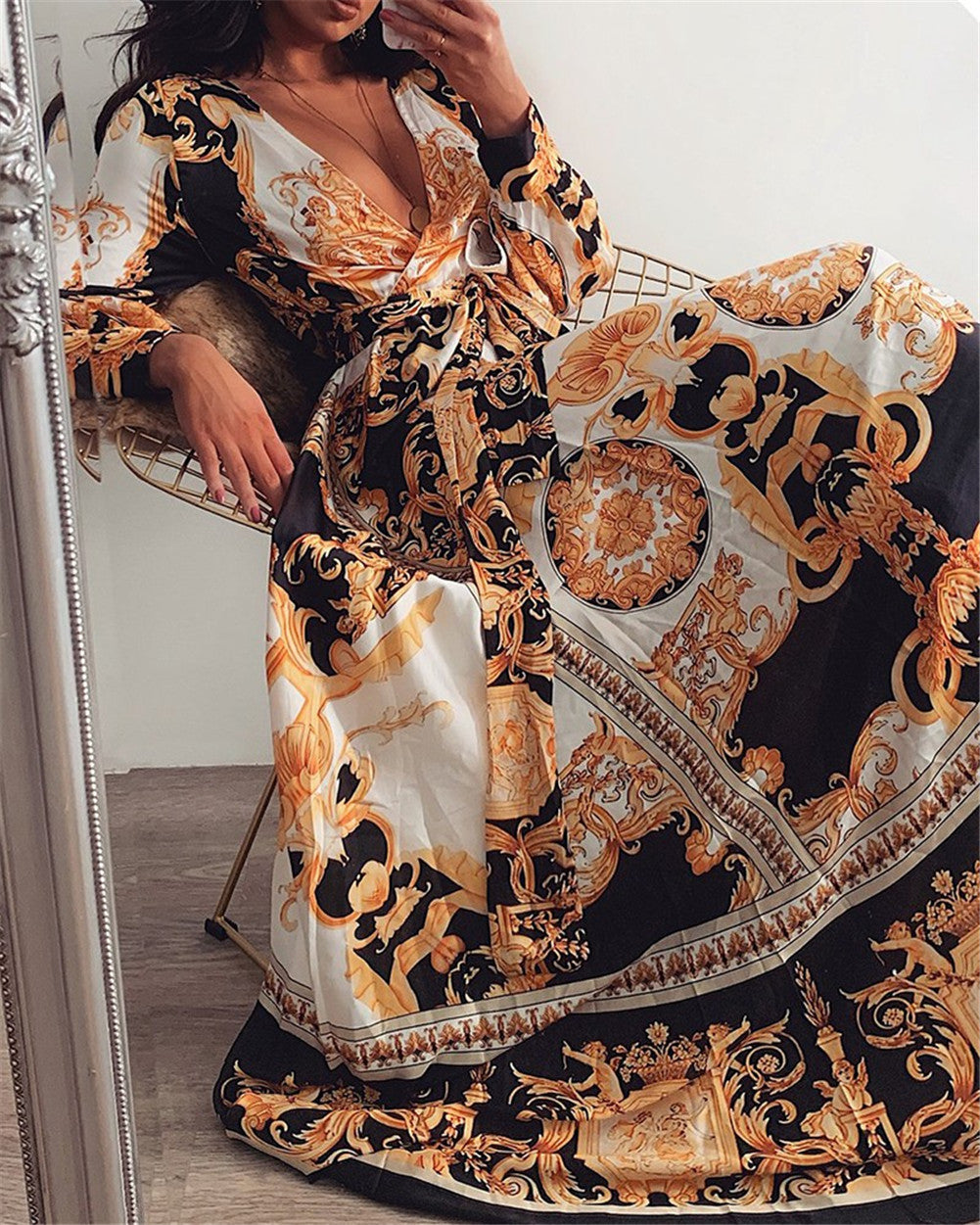 Valentina™ - 波希米亞印花連衣裙