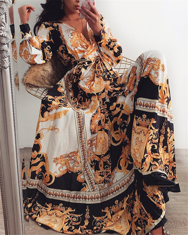 Valentina™ - 波希米亞印花連衣裙